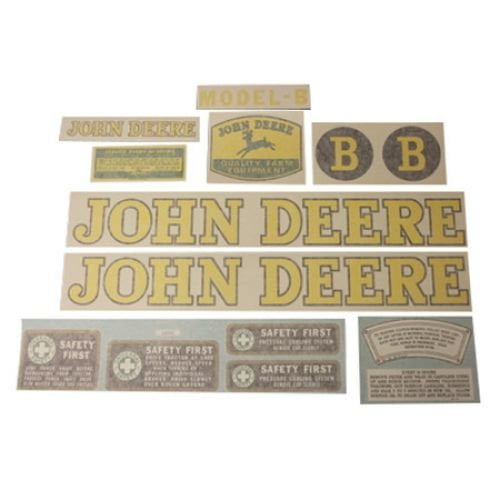 John Deere Decal Set, Vinyl, Styled 19391946