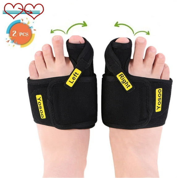 Yosoo Bunion Correctors 1 Pair Adjustable Soft Bunion Splints Brace Big Toe Straighteners Separators for Bunion Corrector Orthopedic Pain Relif