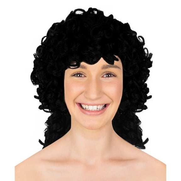 Women's Medium Curly Olympian Lady Wig Collection | Cosplay Halloween Wigs | Premium Breathable Capless Cap
