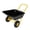 Black, variant on Spaco Garden Carts with 10" Pneumatic Wheel, Wheel Barrow Two Wheeled Trolley for Outdoor, Gray