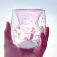 thumbnail image 2 of Taza con forma de pata de gato, taza de café con forma de garra de gato, taza de vidrio de doble pared, regalo novedoso para amigos, 2 of 5