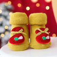 thumbnail image 2 of Odeerbi Christmas Non-Slip Slipper Socks for Baby Infant Boys Girls Prewalker Walking Shoes Thermal Cotton Socks Children Winter Thick Keep Warm Comfortable Socks, 2 of 3