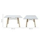 thumbnail image 2 of Set de Comedor Oslo Mundo In Melamina 120 Blanco 4 sillas Frankfurt Turquesa, 2 of 5