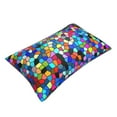 thumbnail image 3 of Daiia Colorful Tie Dye Stained Glass 2 Bedding Waterproof Pillow Protector Zippered Queen – Bed Bug Proof Pillow Encasement-16"x24", 3 of 9