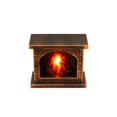 thumbnail image 2 of Small Electric Fireplace, Fireplace Mantel Decor, Warm Night Light, Ambient Lighting for Living Room, 3X2.5X2 in Mini Simulated Fireplace Lantern Decorative Ornament Prop with, 2 of 8