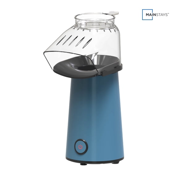Mainstays 10-Cup Popcorn Machine, Oil-Free Hot Air Popper Popcorn Maker with Butter Melting Tray