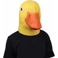 thumbnail image 1 of Máscara de Halloween de lujo Máscara de cabeza de pato Máscara de animal de látex Disfraz de pico de pato elegante, amarillo JAMW Sencillez, 1 of 5