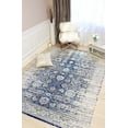 thumbnail image 2 of Pasargad Home Chelsea 8' x 10' Power-Loomed Navy/Ivory Rug - All Ages, Indoors, 2 of 6