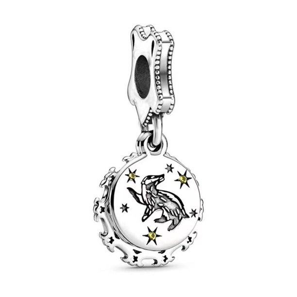 Disney Stitch Minnie Mouse Winnie Charms Dangle Fit Charms Silver 925 Original Bracelet Beads Charm for Pendant Jewelry Gift Gao Jinjia LED