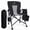 Black & Gray Two-Tone, variant on JKLESA XL Premium Camping Chair - 400lb Capacity, Oversized 23.7" Wide Seat, Heavy Duty 600D Oxford Fabric, Padded Camping Chair Portable for Outdoor, Beach, Tailgate Parties Black/Gray