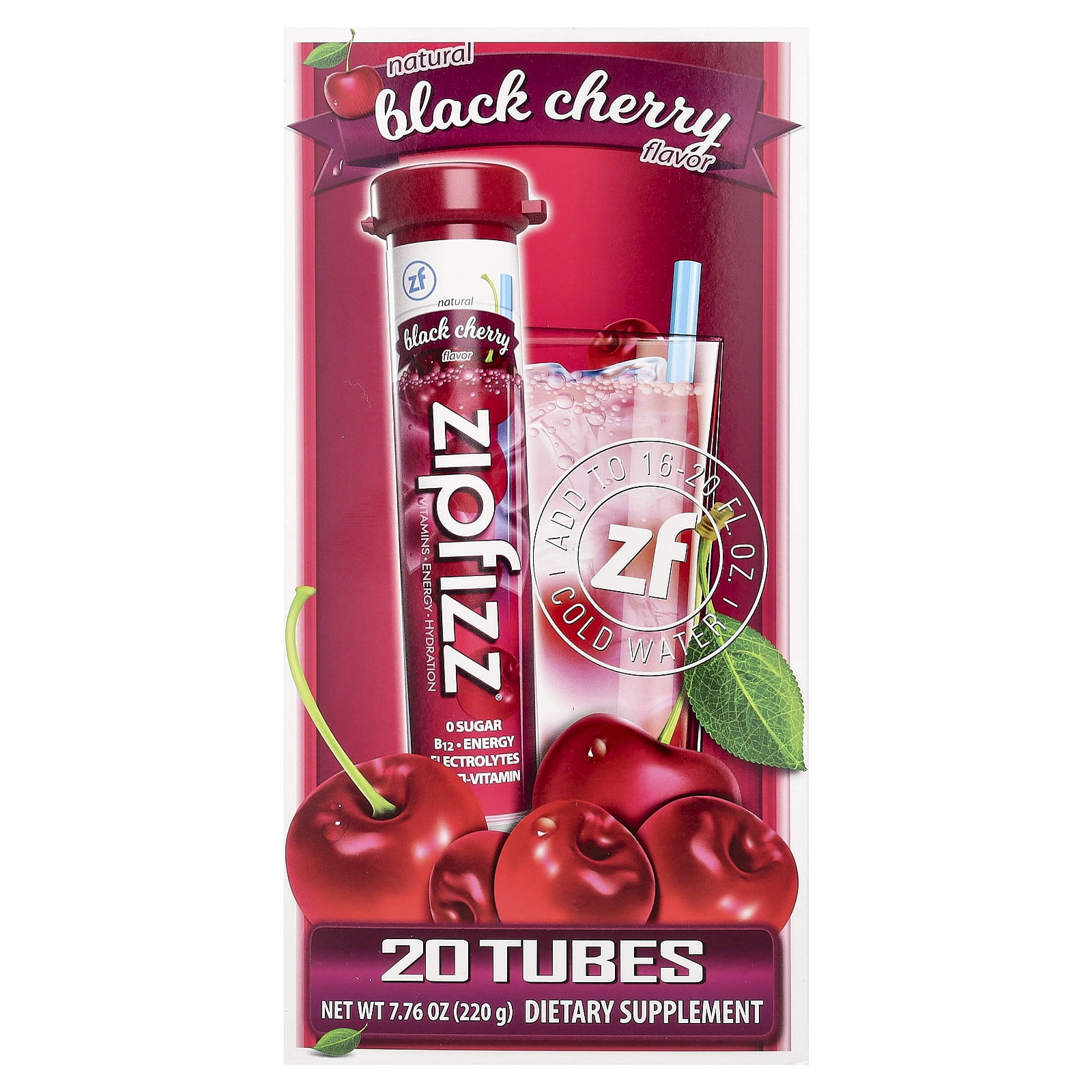 Zipfizz Multi-Vitamin Energy Drink Mix, Variety Pack, 30 Tubes