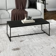 thumbnail image 3 of Evelyn&Zoe Boone 47" Wide Rectangular Coffee Table, Black Grain, 3 of 5