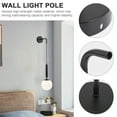 thumbnail image 3 of Black Pendant Light Sconces Wall Lighting Lamp Accessories Arm Metal Bracket Chandelier Holder Swing Rocker, 3 of 6