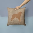 thumbnail image 2 of Carolines Treasures BB1077-BL-BN-PW1414 Tibetial Mastiff Burlap and Brown   Canvas Fabric Decorative Pillow BB1077, 2 of 4