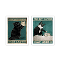 thumbnail image 1 of Naiovety Cuadro decorativo sin marco con gráfico de animales de 2 piezas, cuadro decorativo para dormitorio de niños en interiores, póster desmontable Decoración del hogar Naiovety HA010673-00, 1 of 6