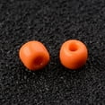 thumbnail image 2 of 100 g Glass Seed Beads Opaque Colours Seed Round Dark Orange Size: 3mm in diameter hole:1mm 2222pcs/100g, 2 of 2
