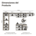 thumbnail image 3 of Cocina Integral Completa Modular Madesa Nice 340cm Crema 15, 3 of 6