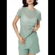 thumbnail image 3 of Camiseta Deportiva Ultraligera Transparente de Secado Rápido con Espalda Abierta para Mujer, Ideal para Yoga, Running y Otras Actividades. Verde L, 3 of 9