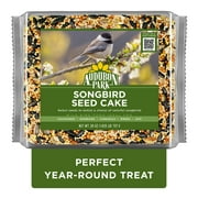 Audubon Park Songbird Seed Cake Wild Bird Food, Premium Pressed Bird Seed Mix, 26 oz.