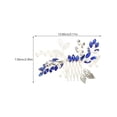thumbnail image 4 of Miangastore 2 pcs Blue Rhinestone Hair Comb Leaf Hair Comb Bridal Hair Side Comb Wedding Hair Combs, 4 of 8