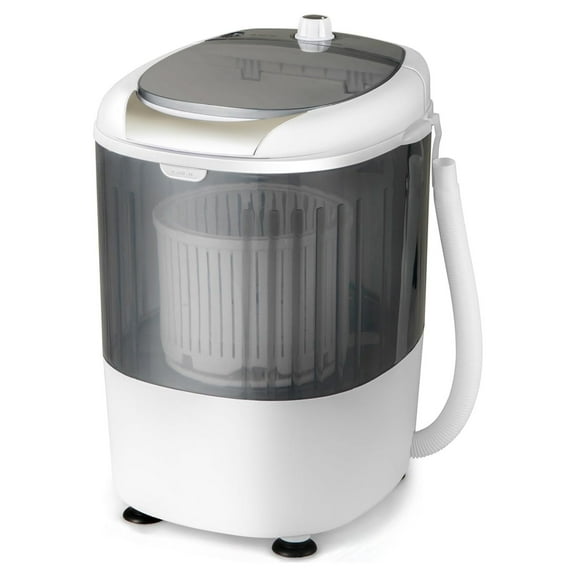 Mini Portable Washing Machine, 5.5 lbs Washing Capacity, Compact Laundry Washer with Durable Design, Single Tub, Controller, Small Washer Machine for Home Apartment Dorms and RV, Grey