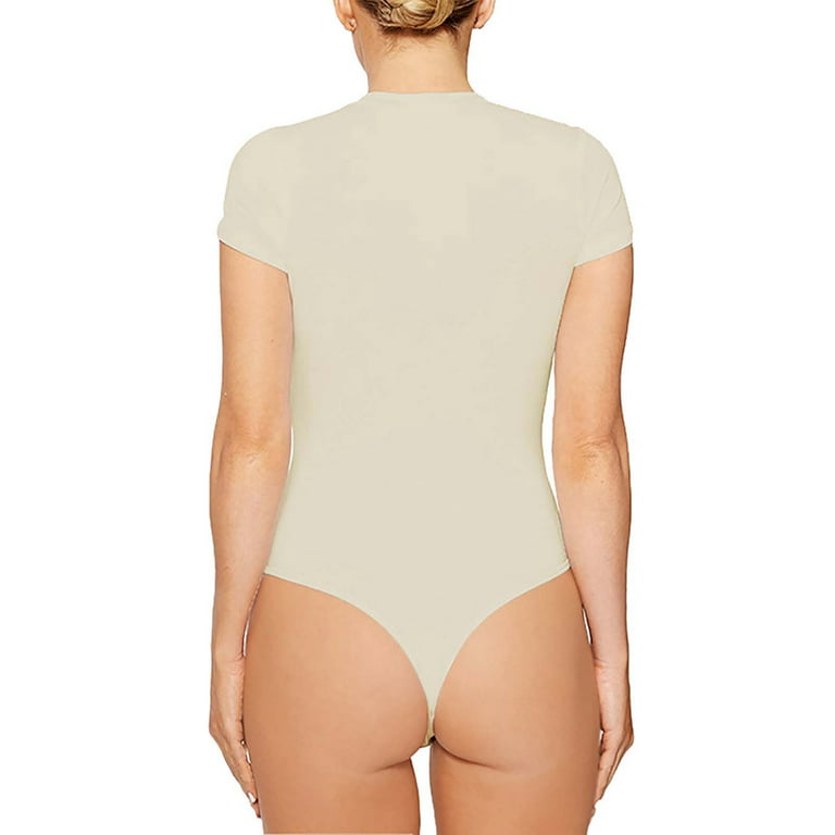 White Shapewear Bodysuit For Women Tummy Control Body Shaper