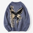 thumbnail image 1 of Women's Sweater Butterfly Jacquard Loose Casual Pullover Fashion Warming Sweater for Autumn Winter New, 1 of 4