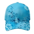 thumbnail image 2 of GIJNRIUIUA Womens Hats Under $5 Sales Today Floral Print Vintage Washed Baseball Cap for Women Colorful Flower Pattern Hat Adjustable Lightweight Casual Fashion Sun Hat Blue Visors One Size, 2 of 6