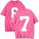 thumbnail image 1 of Tops para hombre, blusas y camisas de cuello redondo y manga corta para hombre, camisetas deportivas informales de color liso con cuello redondo y efecto desgastado, blusas de licra para hombre., 1 of 5