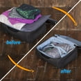 thumbnail image 2 of 8 Space Saver Bags, No Vacuum Needed, Roll-Up Compression Packing, Travel Essentials, For Suitcases, 2 of 3