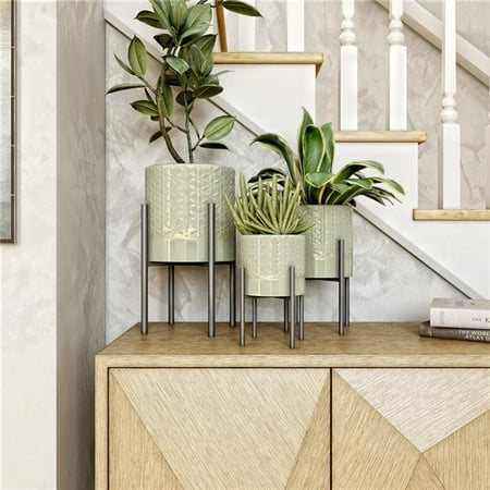 Aspire Cosima Table Top Planters  Gray - Set of 3