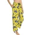 thumbnail image 2 of Naloa Honeybee Print Women’s Ultra-Soft Comfy Pajama Lounge Pants with Pockets & Drawstring, 2 of 8