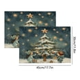 thumbnail image 2 of Christmas Decorations Indoor - 12x18 Inches Snowflake Table Mats for Party Kitchen Dining Room, 2 of 6