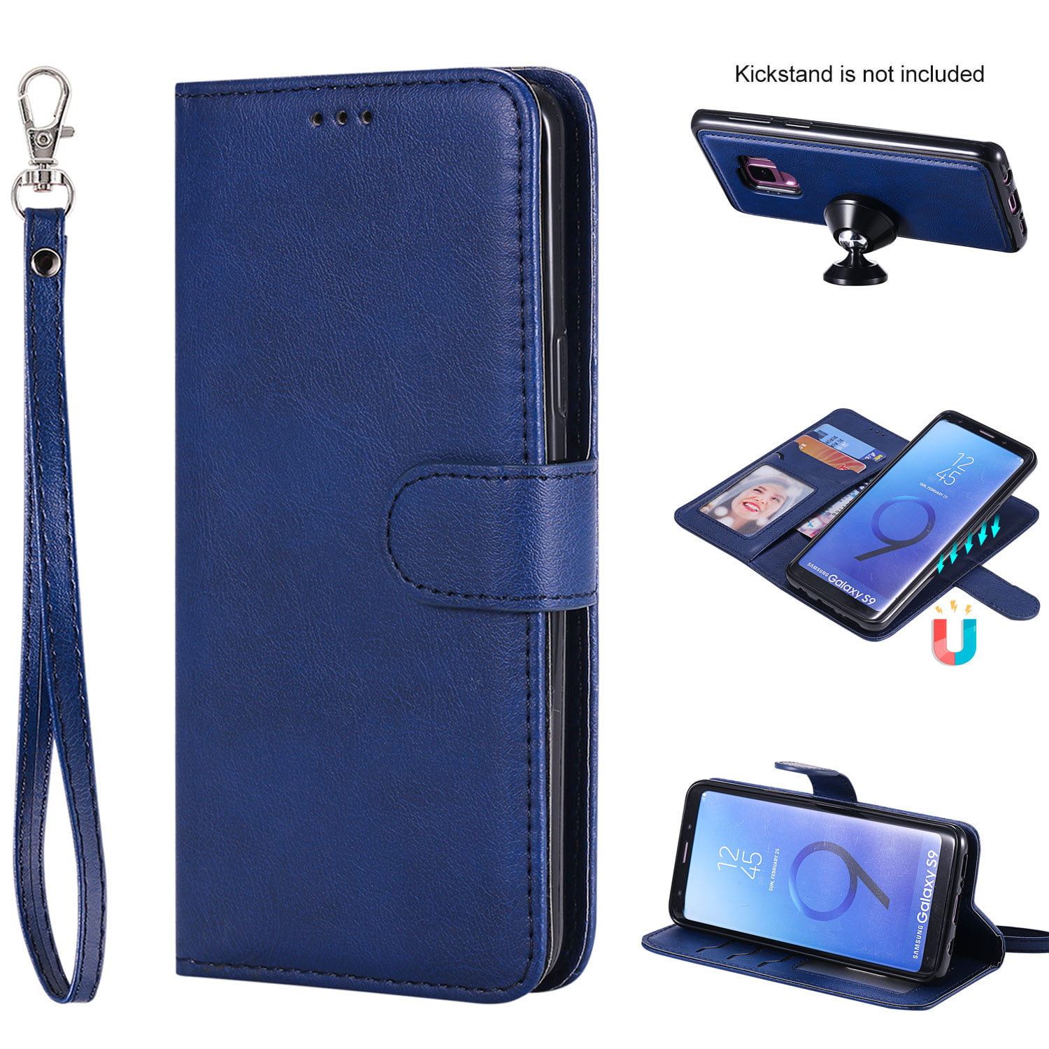 Galaxy S9 Case Wallet, S9 Case, Allytech Premium Leather Flip Case ...