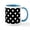 White/Blue Inside, variant on CafePress - Black And White Polka Dots Pattern Mug - 11 oz Ceramic Mug - Novelty Coffee Tea Cup