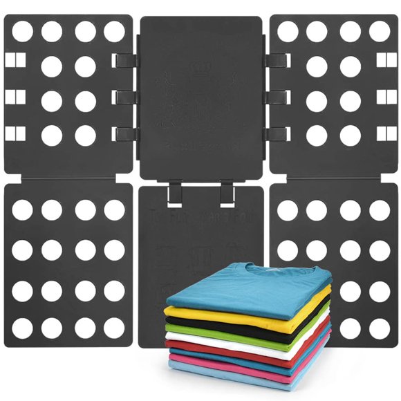 Carpeta plegable Geniusidea para ropa, color negro