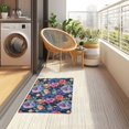 thumbnail image 4 of Yayeee Doormat for Inside 20"x32" Absorbent Low-Profile Washable Non-Slip Rubber Backed Entryway Rug, Puprle Ethereal Floral Harmony, 4 of 8
