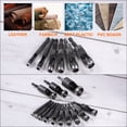 thumbnail image 5 of Leather Hole Punch Tool 22mm 45#Steel 1/4 Hex Shank Drill Bits Electric Hollow Punch Set with 5.5" Half-Round File, 5 of 5