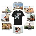 thumbnail image 3 of Tom And Jerry T-Shirts for Men Women, Funny Novelty Tee for Adults, Fashion 3D Print Short Sleeve, Unisex Casual Crew Neck Tee, 3 of 8