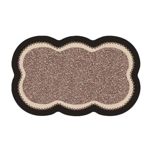 AuroraX Brown Bath Rugs for Bathroom Floor Non Slip,Single Cute Washable Small Quick Drying Shower Rugs for Bathtub Bathroom Decor and Accessories