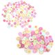 thumbnail image 4 of Botones De Madera, Botones De Costura Flores Pintadas Botones De Madera Superficie Lisa 200 Piezas Para Coser Ropa ANGGREK Painted Flowers Wood Buttons, 4 of 8