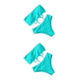 thumbnail image 2 of Soidarity Traje de baño dividido para mujer Bustier sin tirantes Acolchado Poliéster Ajustable Traje de baño Vacaciones Viajes Fiesta Ropa de playa Cian Type1 NO1 Soidarity CBP229175, 2 of 6
