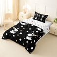 thumbnail image 2 of Erosebridal Cartoon Bunny Rabbit Twin Comforter Sets,Modern Geometric Circle Bedding Set For Kids,Happy Easter Theme Reversible 2 Pieces, 2 of 7