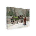 thumbnail image 3 of Trademark Fine Art Mary Miller Veazie Santa With Horses Canvas Wall Art - 35x47, 3 of 5