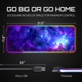 thumbnail image 3 of Mouse pad gaming RGB Gerlos grande 80 x 30 cm con LED, 3 of 8