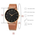 thumbnail image 3 of Luxury Rose Gold Watch Women Bracelet Watches Top Brand Ladies Casual Quartz Watch Steel Women's Wristwatch Montre Femme Relogio, 3 of 3