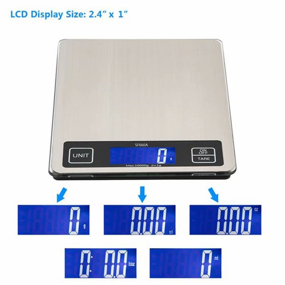 10kg Digital Food Scale Electronic LCD Pocket kitchen scale jewellery –  Creative Cooker