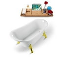 thumbnail image 4 of 59" Streamline N1100WH Clawfoot Tub and Tray With External Drain, 4 of 4
