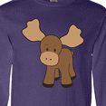 thumbnail image 4 of Inktastic Cute Moose Long Sleeve T-Shirt, 4 of 5