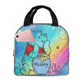 thumbnail image 1 of Winnie Bear P-ooh Reusable Lunch Bags Portable Insulated Lunch Box Tote Bag Cooler Office Picnic, 1 of 9